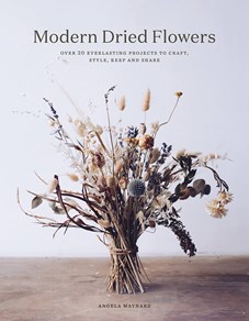 Cover for Modern Dried Flowers featuring a photography of dried flowers bouquet.